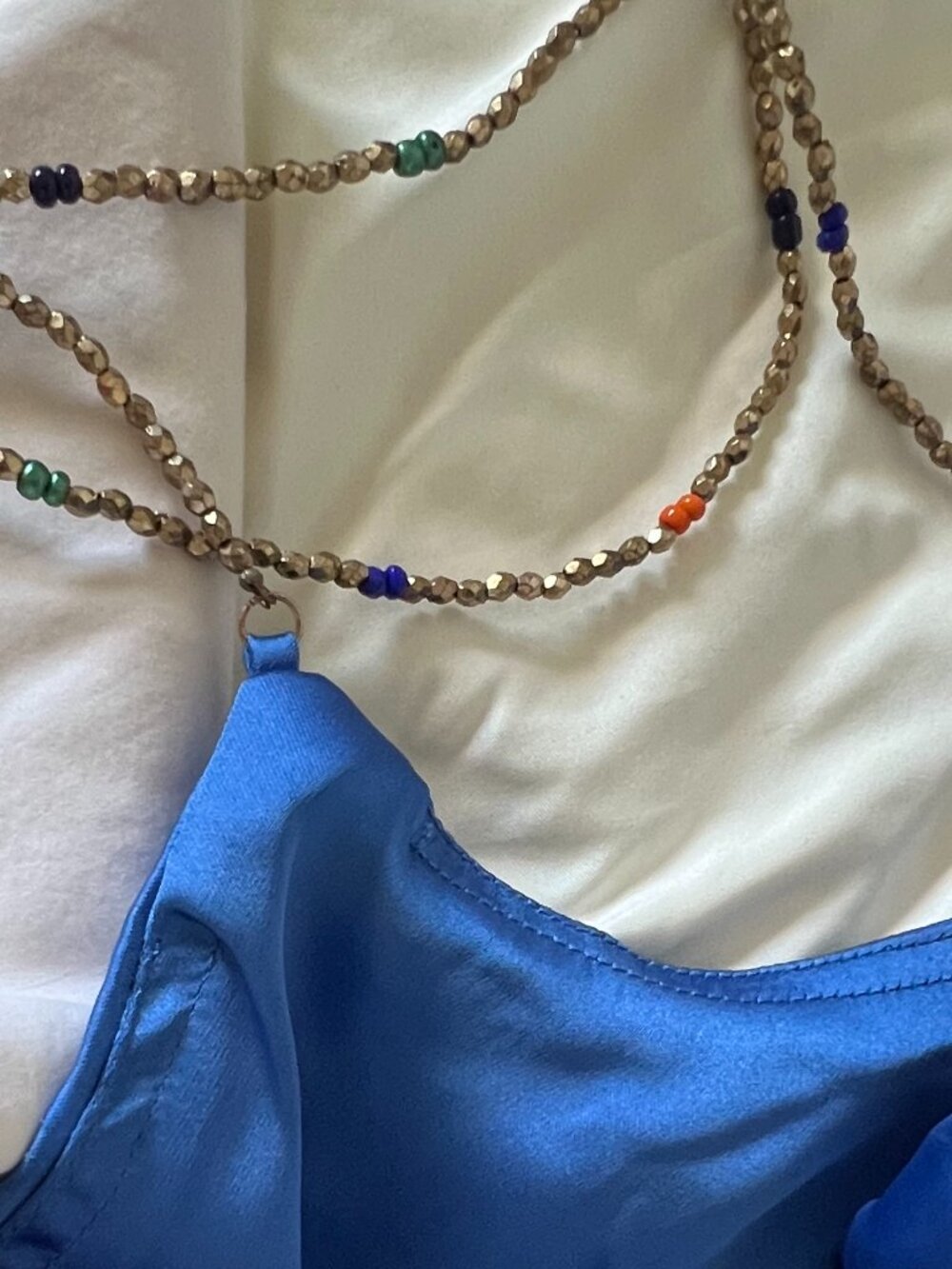 House of Harlow 1960 Rita blue beaded dress size medium backless - Picture 2 of 12